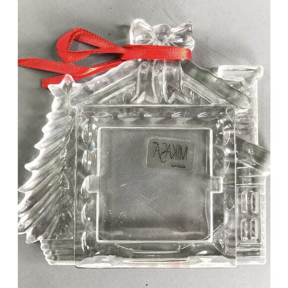 Mikasa Winter Magic‎ Chalet Frame Crystal Xmas Ornament TB159/568 - Picture 2 of 4
